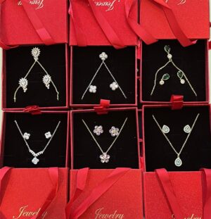 Ensemble chaine et boucle d'oreille
